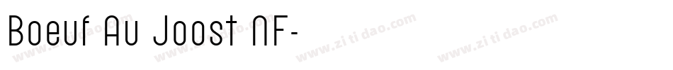 Boeuf Au Joost NF字体转换